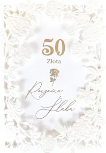 Karnet Rocznica Ślubu 50