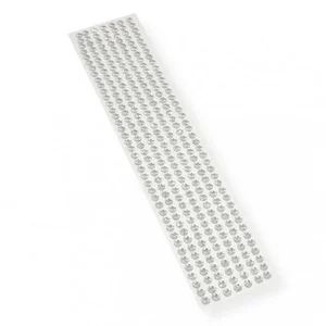 Kryształki samoprzylepne srebrne 6mm