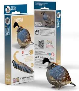 Przepiórka Eugy. Eko Układanka 3D Przepiórka Eugy. Eko Układanka 3D
