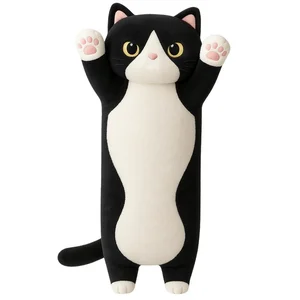 Maskotka kot poduszka czarny 70cm