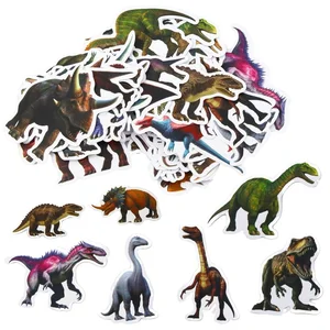 Zestaw naklejek z dinozaurami 4-7cm 50szt
