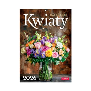 Kalendarz 2026 Kwiaty A4 ścienny