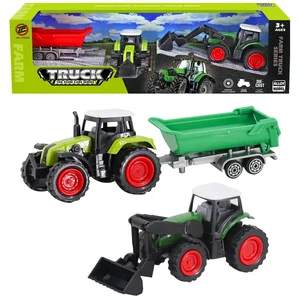 Traktor z przyczepą i ładowaczem Traktor z przyczepą i ładowaczem