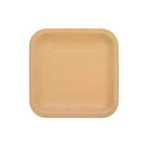Talerze papierowe kraftowe 18cm 144szt