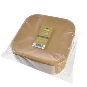 Talerze papierowe kraftowe 23cm 144szt Talerze papierowe kraftowe 23cm 144szt