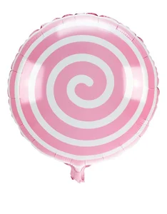 Balon foliowy lizak jasnoróżowy