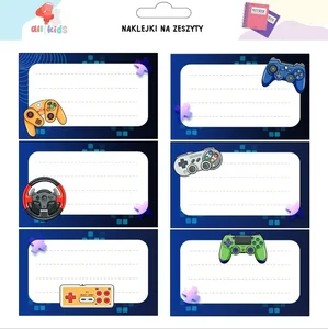 Naklejki na szafkę i zeszyt Pad Gra