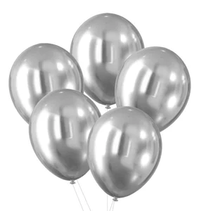 Balony Celebrate! srebrne 30cm 5szt Balony Celebrate! srebrne 30cm 5szt