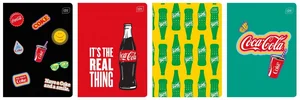 Zeszyt A5/32K trzylinia Mat+UV Coca Cola (10szt)