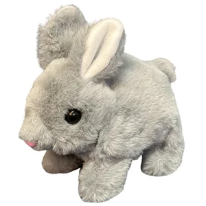 Maskotka Zając Królik szary 18cm