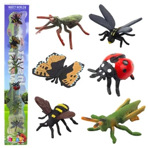 Zestaw mini figurki owady 4-6cm 6szt Zestaw mini figurki owady 4-6cm 6szt