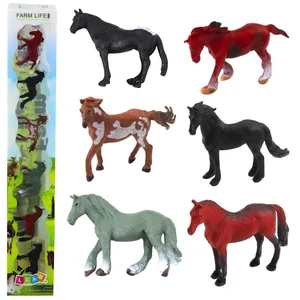 Zestaw mini figurki konie 5-6cm 6szt