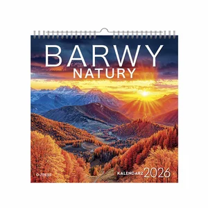 Kalendarz 2026 Barwy Natury kwadrat ścienny Kalendarz 2026 Barwy Natury kwadrat ścienny