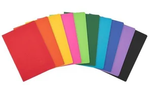 Zeszyt A4/60K linia z marginesem Rainbow (5szt)
