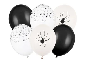 Balony Pająki 30cm 6szt