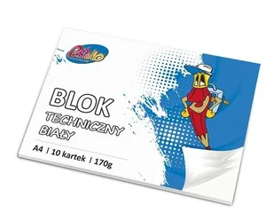 Blok techniczny A4 170g 10 kartek