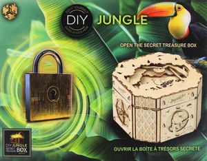 Łamigłówka Treasure Box Jungle Secret diy poziom 3/4 Łamigłówka Treasure Box Jungle Secret diy poziom 3/4