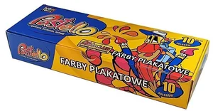 Farby plakatowe 20ml 10 kolorów Farby plakatowe 20ml 10 kolorów