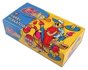 Farby plakatowe 20ml 8 kolorów Farby plakatowe 20ml 8 kolorów