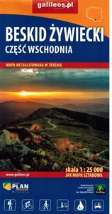 Beskid Żywiecki Część wschodnia. Mapa turystyczna w skali 1:25 000