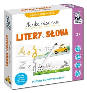 Nauka pisania. Litery i słowa. Książka + puzzle do pisania Nauka pisania. Litery i słowa. Książka + puzzle do pisania