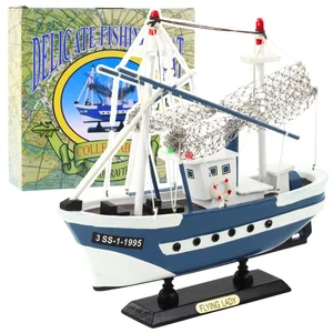 Model kolekcjonerski Statek Flying Lady niebieski