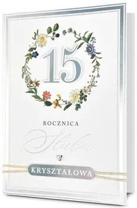 Karnet Rocznica ślubu 15
