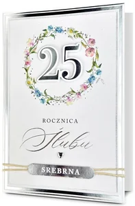 Karnet Rocznica ślubu 25