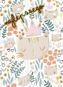 Karnet B6 Koty Pattern