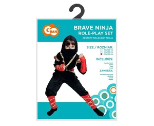 Strój dla dzieci Waleczny Ninja rozm.130/140cm