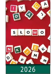 Kalendarz 2026 na biurko słowo Kalendarz 2026 na biurko słowo