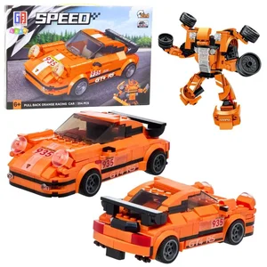 Klocki konstrukcyjne Auto z napędem Robot 2w1 354e