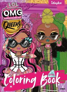Kolorowanka z naklejkami LOL OMG Queens 2