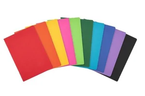 Zeszyt A5/60K linia z marginesem Rainbow (10szt)