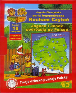 Kocham czytać Jagoda i Janek podróżują po Polsce 18zeszytów Pakiet
