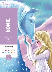 Art therapy Kolorowanka antystresowa Disney Konie Zagadkowe rysunki