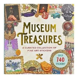 Książka z naklejkami 740szt - Museum Treasures