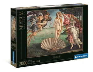 Zestaw: Puzzle 2000 Museum The Birth Of Venus + Puzzle 1500 muzeum Bruegel The Tower of