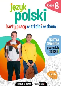 Zestaw: Język polski Karty pracy w szkole i w do + Język polski 4 Karty pracy w szkole i w