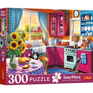 Zestaw: Puzzle 300 EasyPiece Poranek w kuchni 23102 + Puzzle 300 EasyPiece Owady na łące 23103
