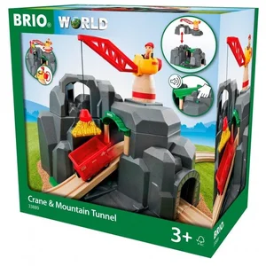 Zestaw: Brio Zestaw konstruktora silników + Brio Dźwig i Tunel Górski