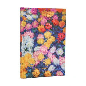 Kalendarz  2027 Monet’s Chrysanthemums tygodniowy