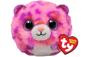 Beanie Balls Topaz - różowy lampart 10cm Beanie Balls Topaz - różowy lampart 10cm