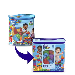 Mega Bloks Klocki 60 elementów torba niebieska