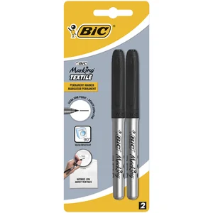 Marker do tekstyliów Marking Textile BIC 0,9mm czarny blister 2 sztuki