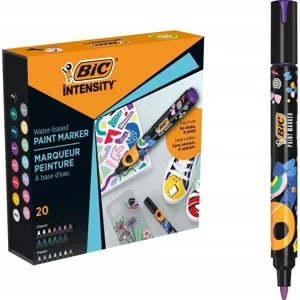 Marker akrylowy BIC Intensity Classic+Pastel Paint 20 kolorów