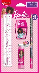 Zestaw szkolny Barbie 4 elementy blister