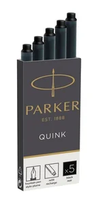 Paczka naboje do pióra wiecznego Parker standard czarny 5 sztuk 1950382