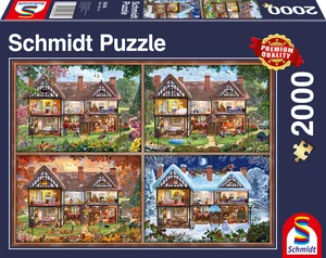Puzzle 2000 PQ Dom na cztery pory roku 108160 Puzzle 2000 PQ Dom na cztery pory roku 108160