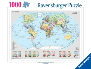 Ravensburger, Puzzle 1000: Polityczna mapa świata (12000065) Ravensburger, Puzzle 1000: Polityczna mapa świata (12000065)